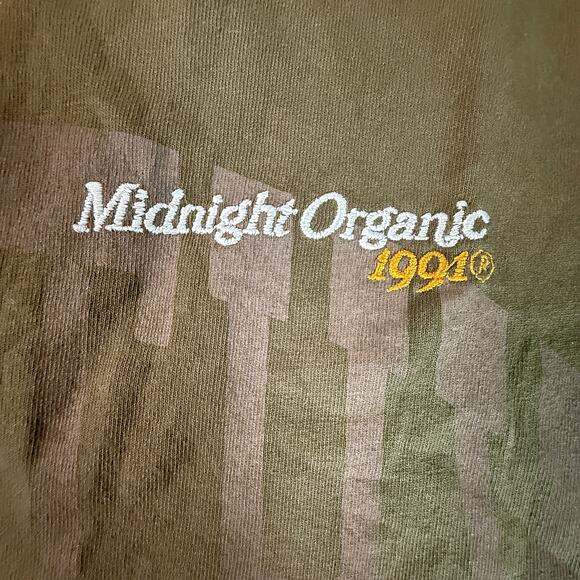 Midnight Organic 1990s Graphic Tee Streetwear Brand T-Shirt - Picture 5 of 6